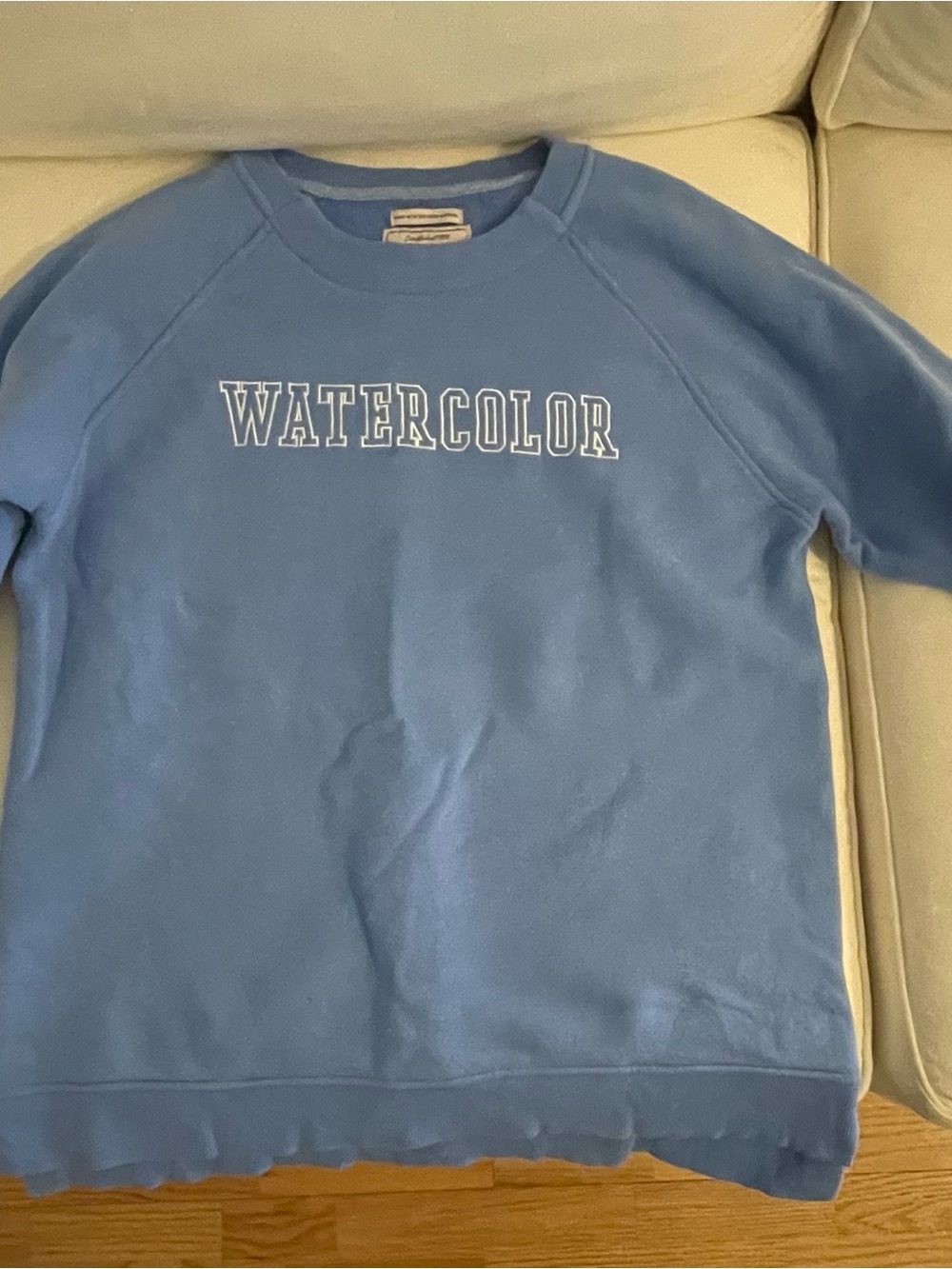 Legacy Watercolor Blue Crewneck Sweatshirt Large